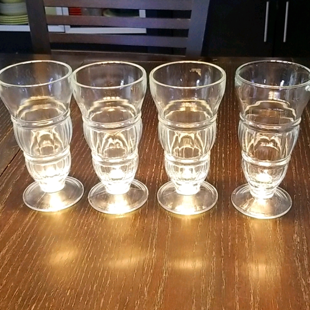 Vintage Ice Cream Sundae glasses